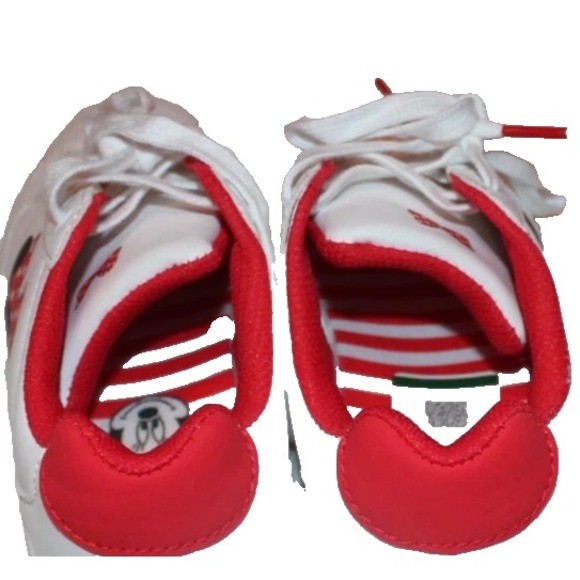 Disney‎ Minnie Mouse Limited Edition Toddler 2 Lace Up Sneaker White Red Bow - Picture 6 of 7